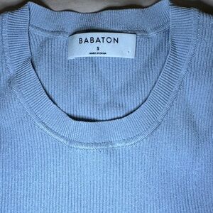 Babaton Women Light Blue Crewneck Sweater
